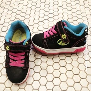 Heelys X2 Black Pink Blue Roller Skating Shoe